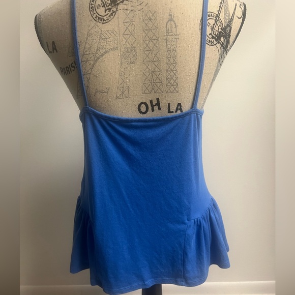 Blue Ruffle Tank Top! - Picture 2 of 14